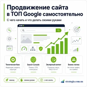 Самостоятельное продвижение сайта в ТОП Google