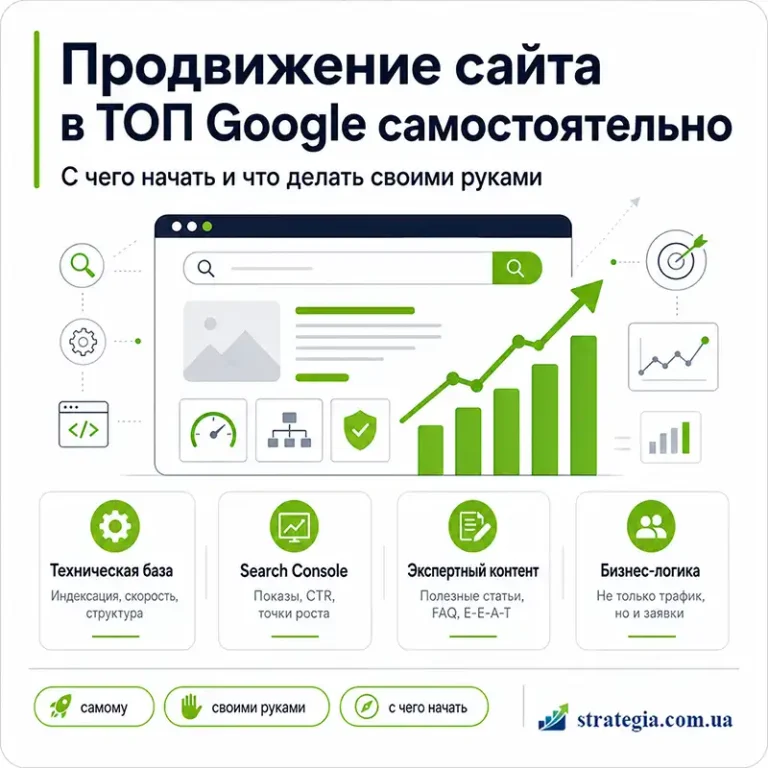 Самостоятельное продвижение сайта в ТОП Google