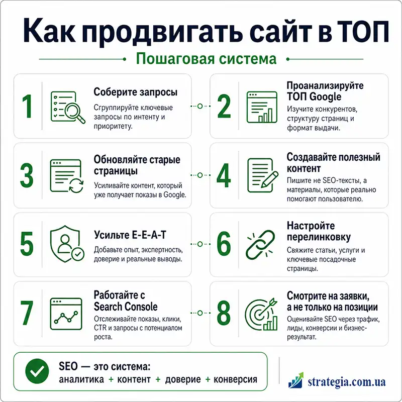 С чего начать продвижение сайта в Google самому? 