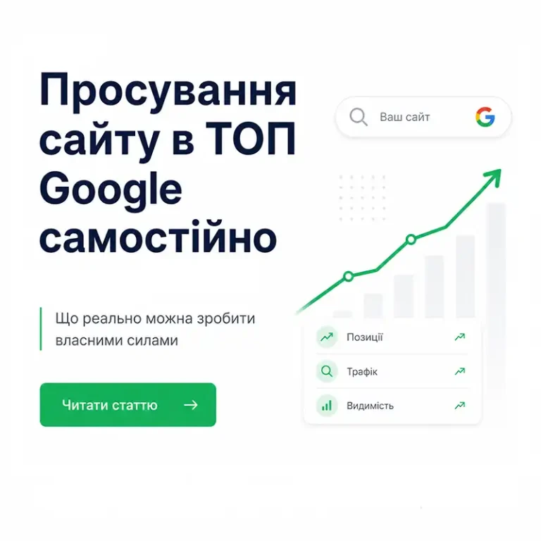 Просування сайту в ТОП Google самостійно - гайд Strategia