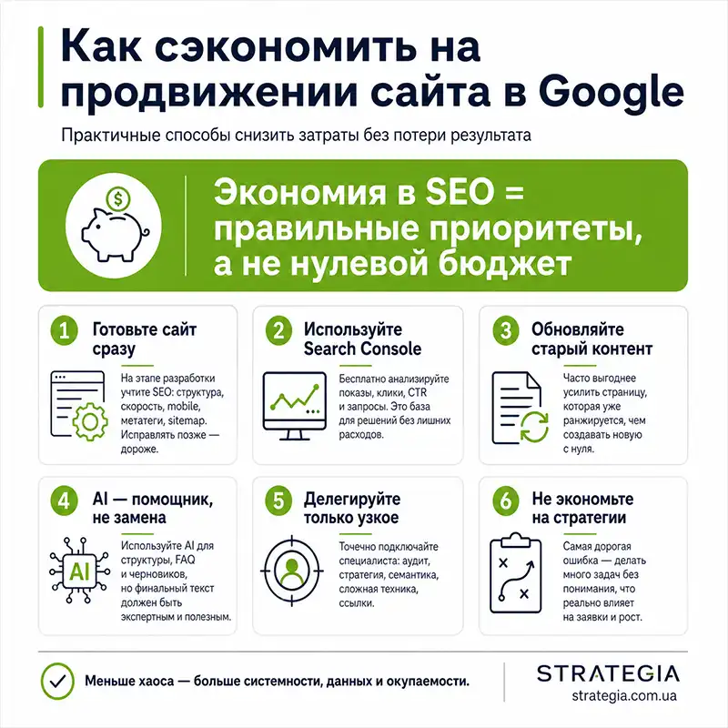 SEO продвижение сайта своими руками Strategia