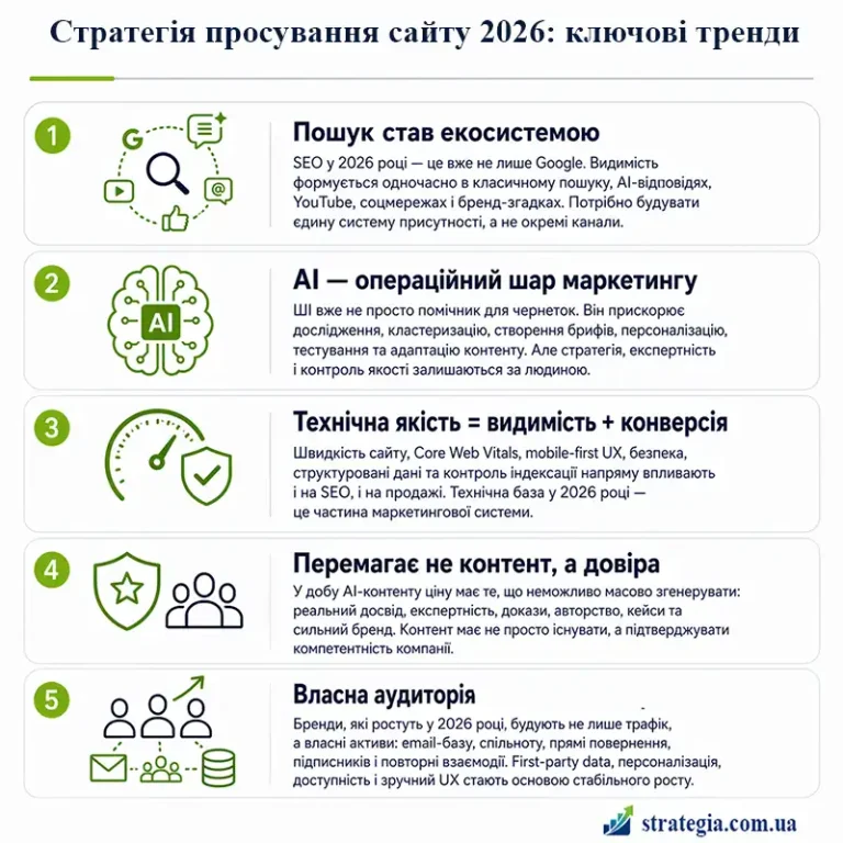 Стратегія просування сайту, ключові тренди