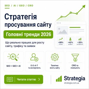 Cтраегії просуванню сайту 2026