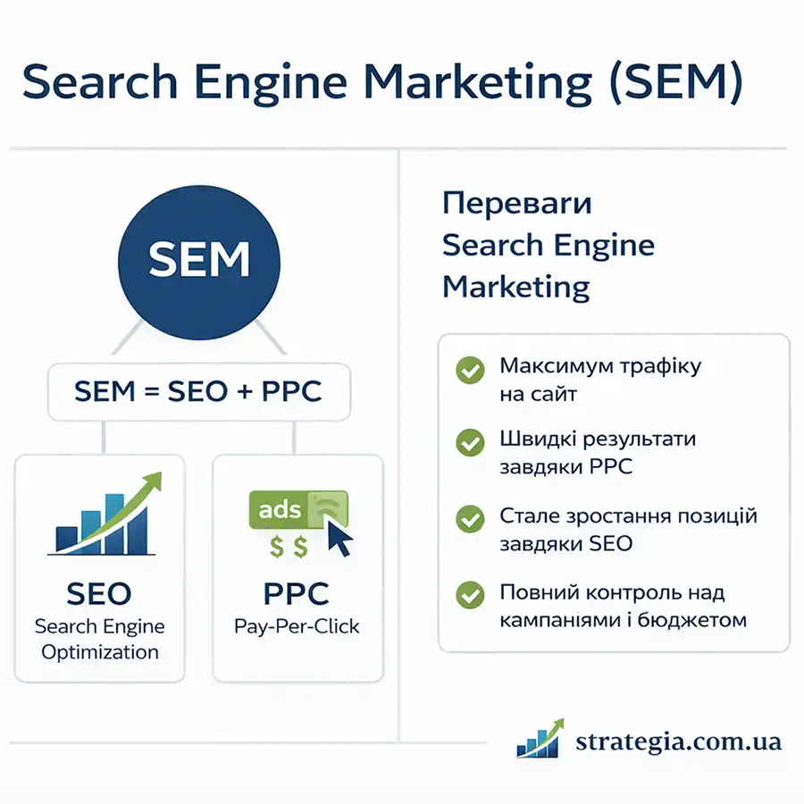 Search Engine Marketing (SEM) стратегія