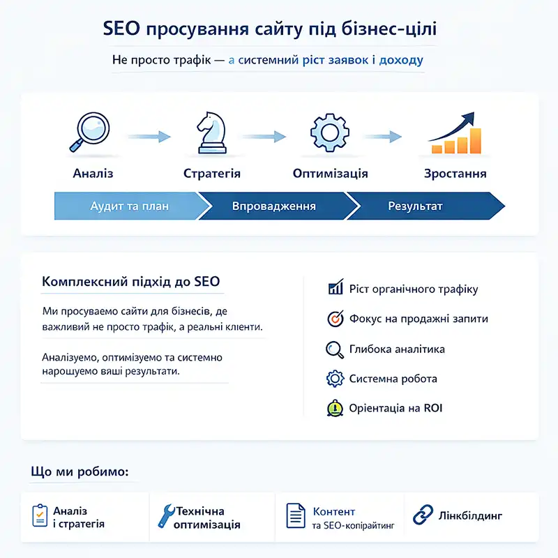SEO стратегія: типи та пріоритети для росту сайту
