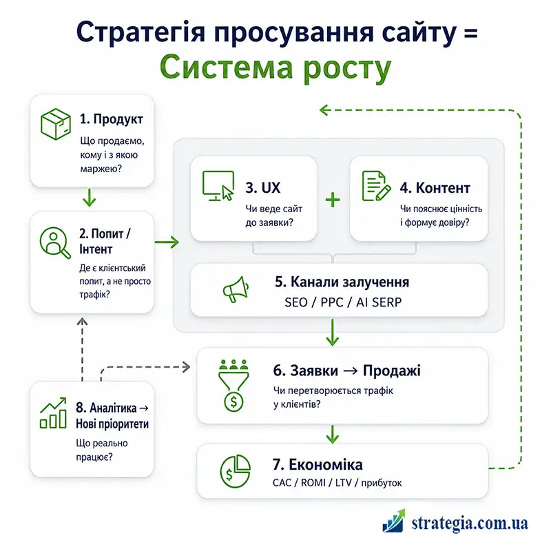 SEO стратегія просування сайту