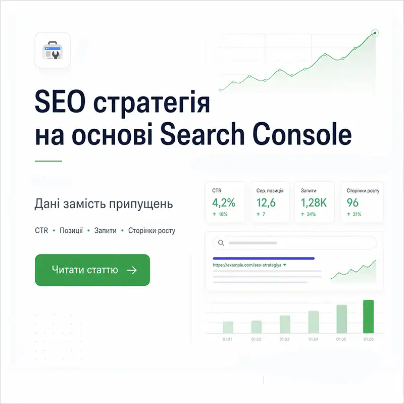 SEO стратегія на основі Search Console - Agency Strategia 360
