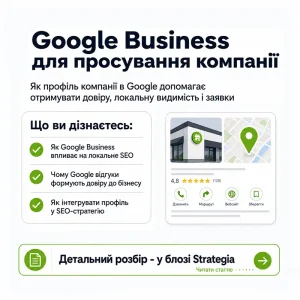 Google Business Profile для просування локальної компанії Strategia 360