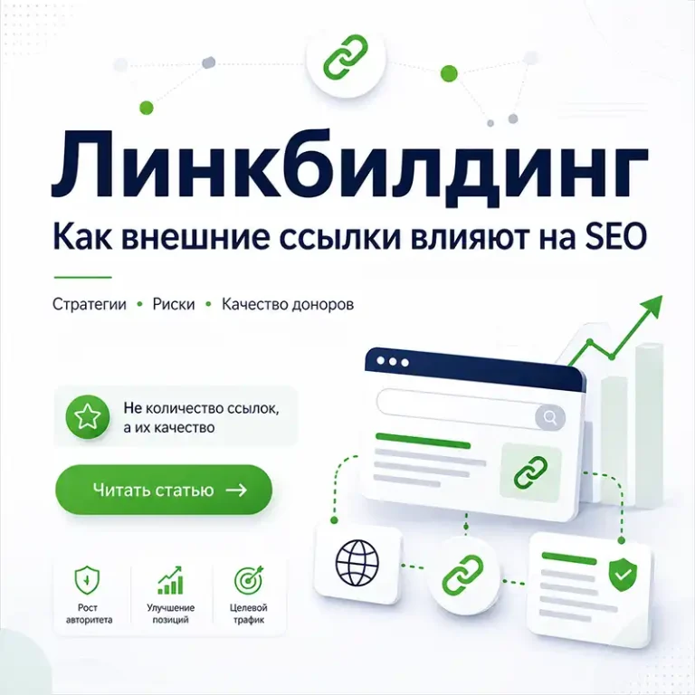 Линкбилдинг, как внешние ссылки влияют на SEO