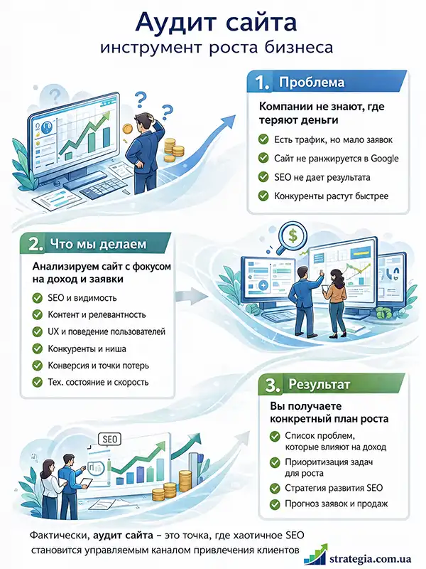 Комплексний аудит сайта Agency Strategia 360